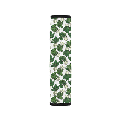 Bok Choy Pattern Print Design 02 Car Seat Belt Cover
