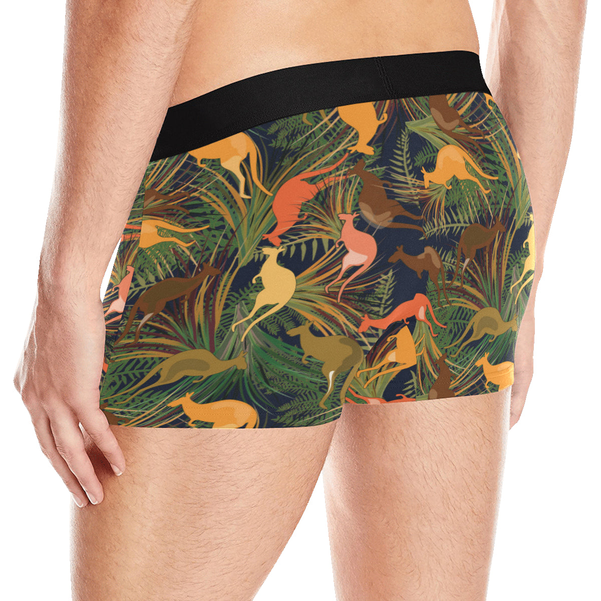 Kangaroos Pattern Print Design 07 Men's Boxer Briefs