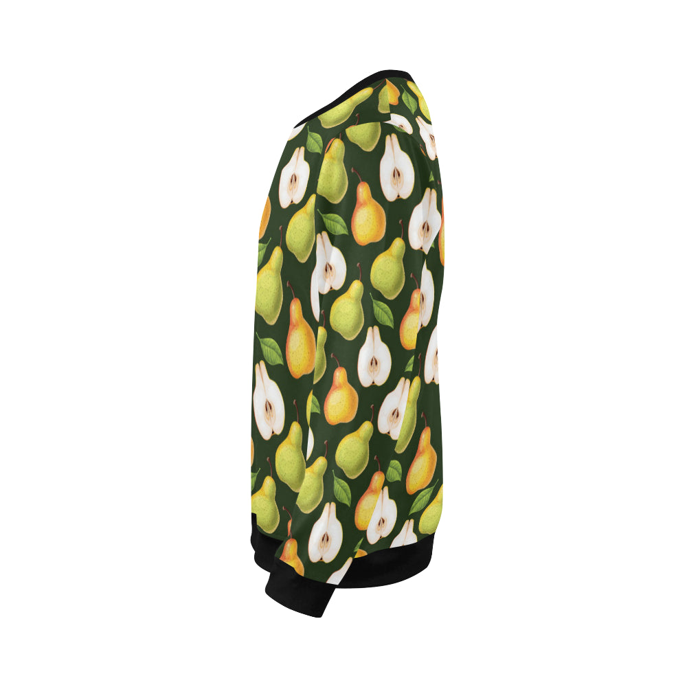 Pear Pattern Print Design PE06 Men Long Sleeve Sweatshirt