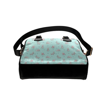Bunny Pattern Print Design 02 Shoulder Handbag