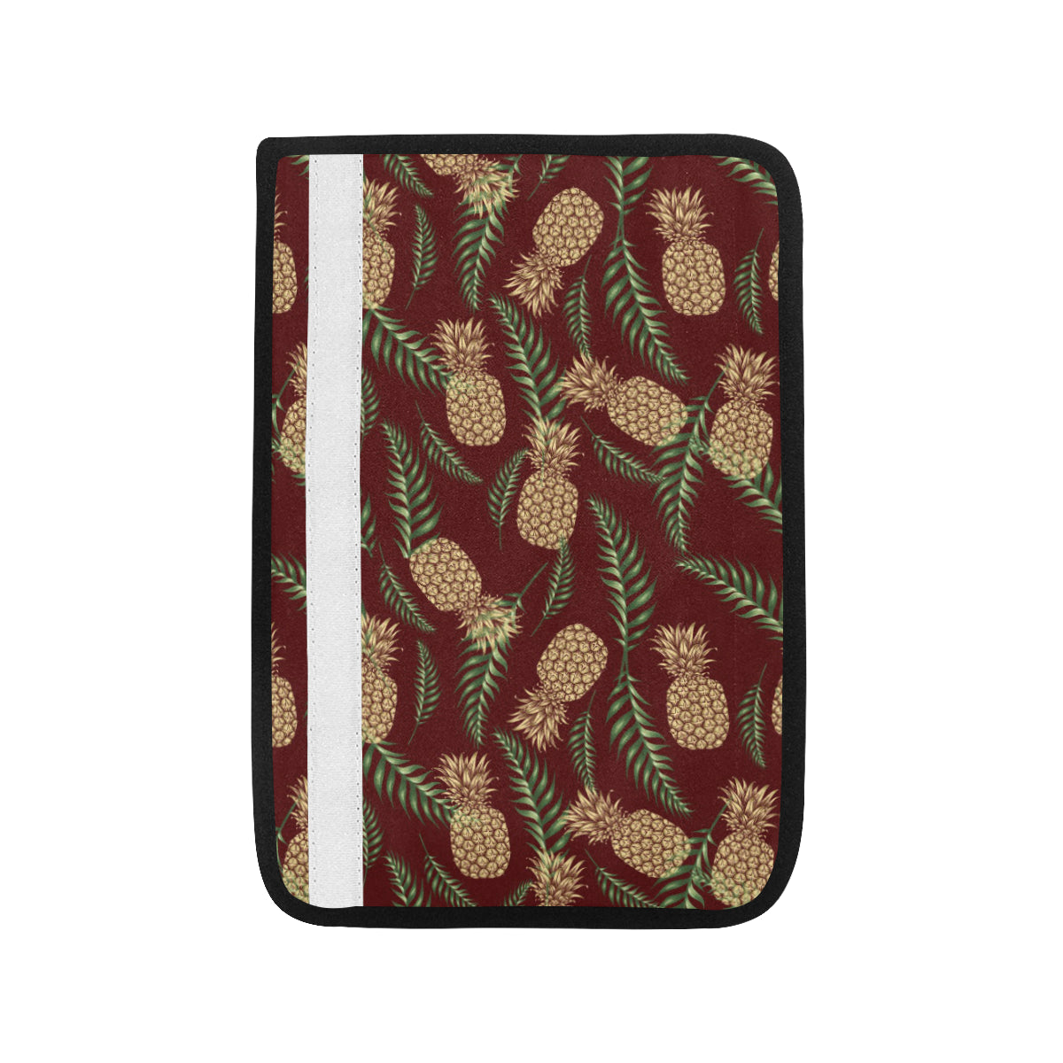 Pineapple Pattern Print Design PP013 Car Seat Belt Cover