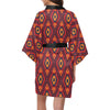 Navajo Pattern Print Design A03 Women's Short Kimono