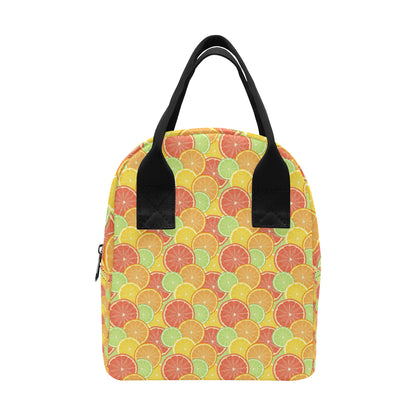 Grapefruit Pattern Print Design GF01 Insulated Lunch Bag