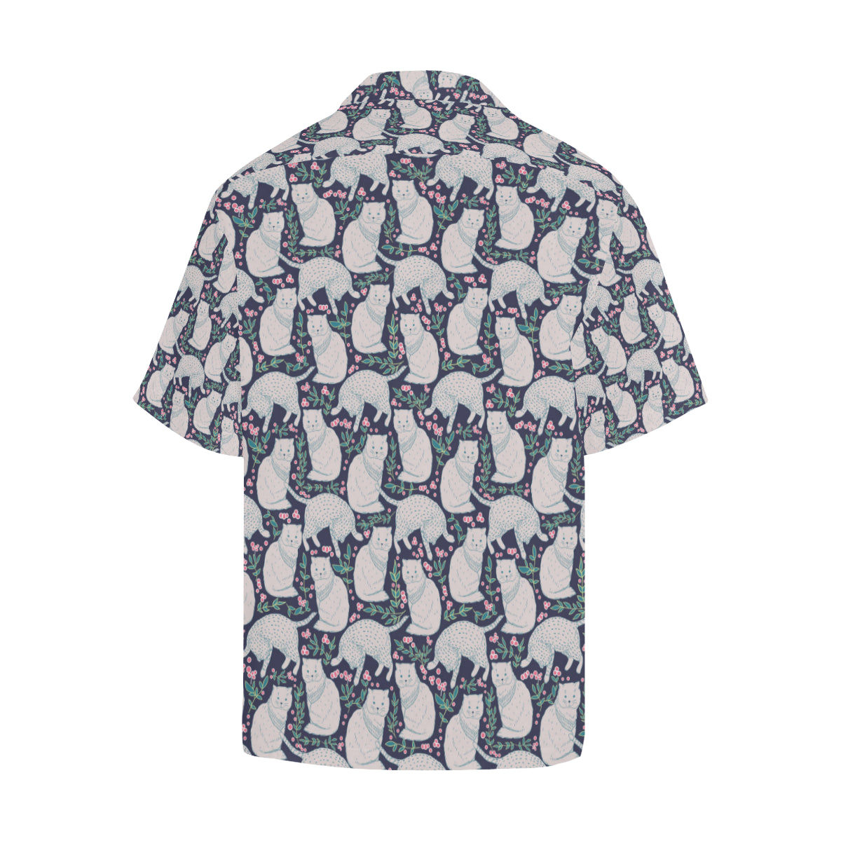Cat Pattern Print Design 06 Men's Hawaiian Shirt