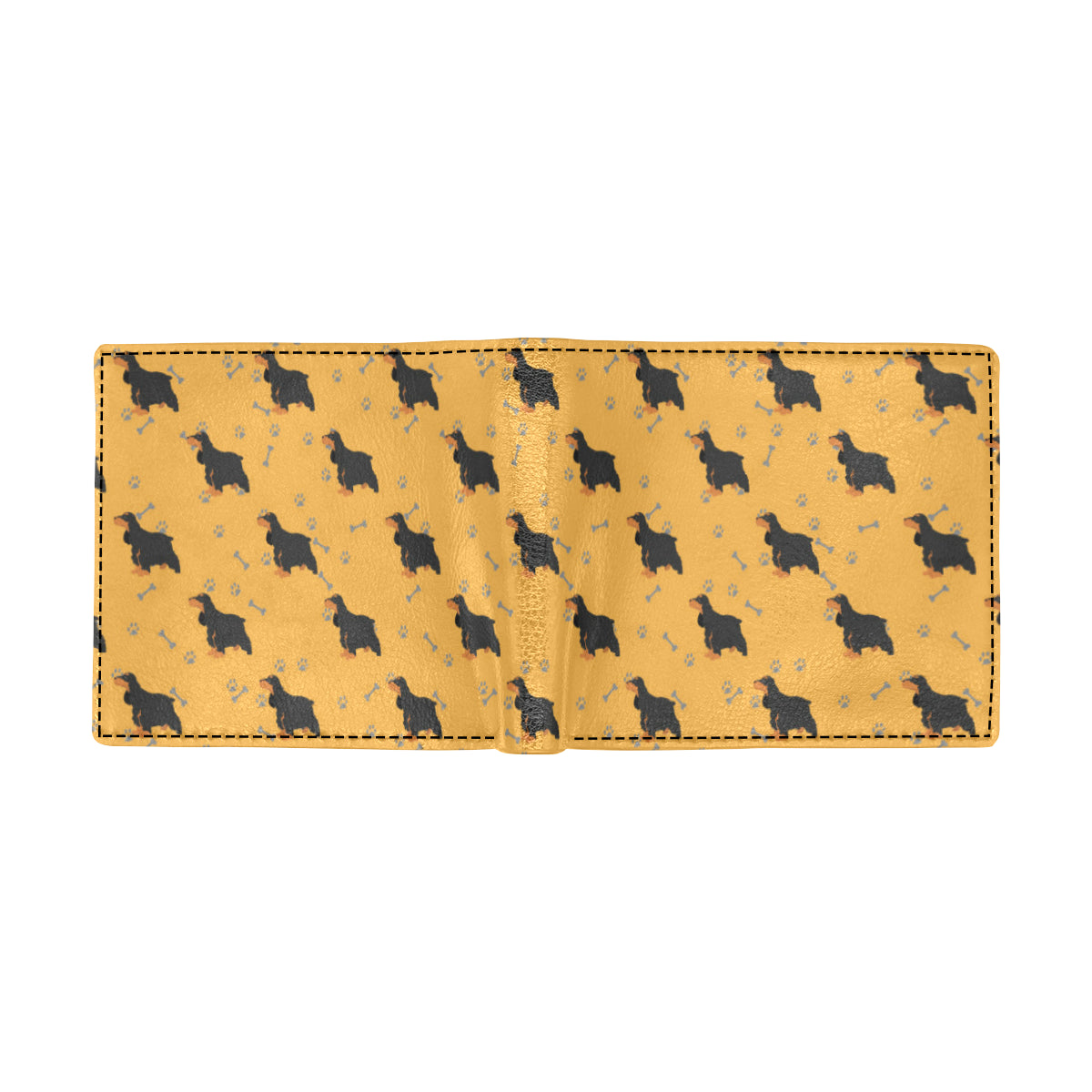 Cocker Pattern Print Design 01 Men's ID Card Wallet