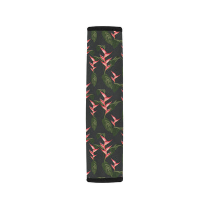 Heliconia Pattern Print Design HL07 Car Seat Belt Cover