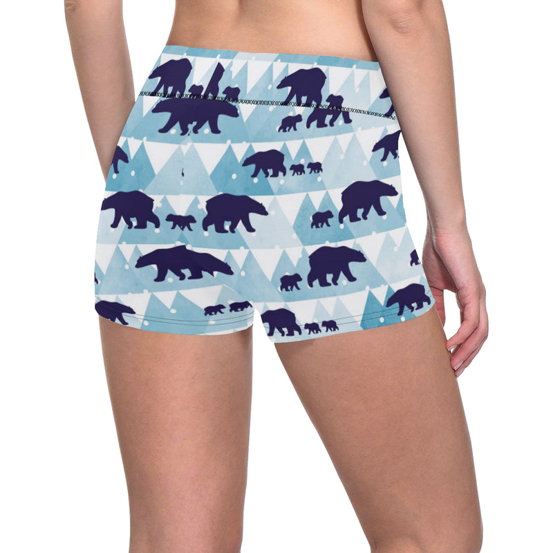 Bear Pattern Print Design BE01 Yoga Shorts