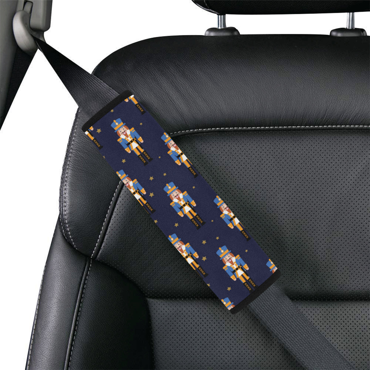Nutcracker Pattern Print Design A04 Car Seat Belt Cover