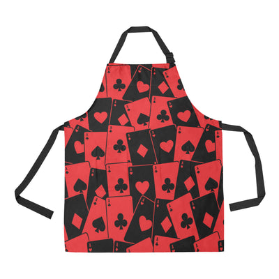 Poker Cards Pattern Print Design A01 Apron with Pocket