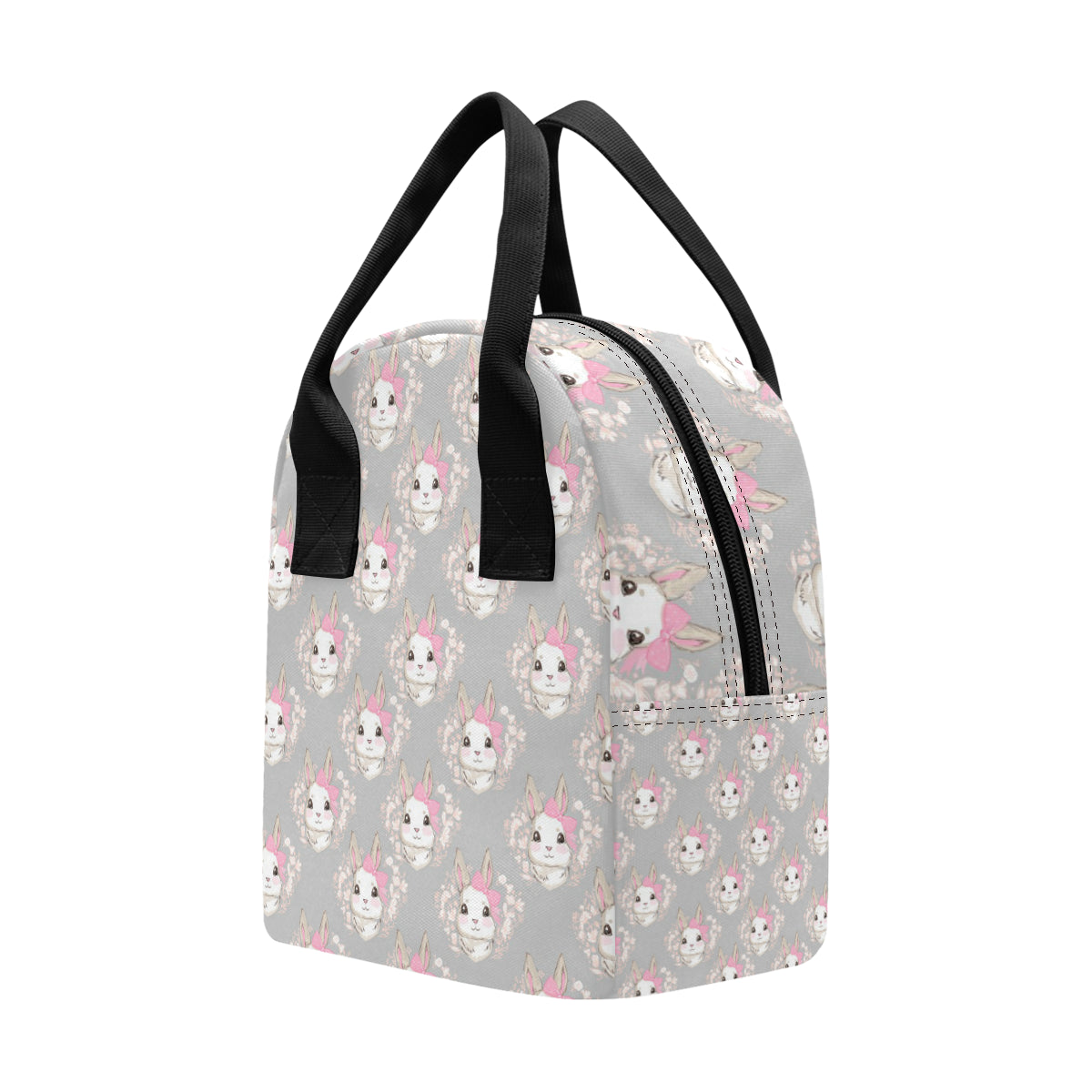 Rabbit Pattern Print Design RB07 Insulated Lunch Bag