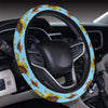 Hello Sea Turtle Print Pattern Steering Wheel Cover with Elastic Edge