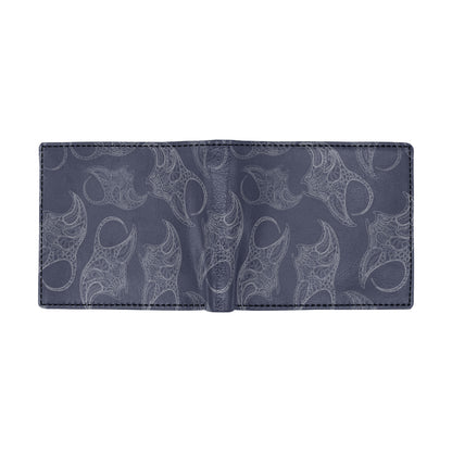 Manta Ray Pattern Print Design 01 Men's ID Card Wallet