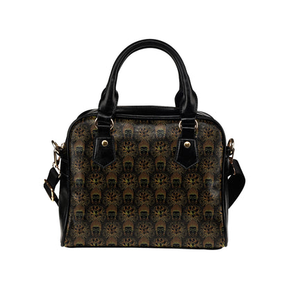 Buddha Pattern Print Design 03 Shoulder Handbag