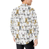 Bull Terriers Pattern Print Design 03 Men's Long Sleeve Shirt