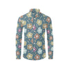 Hibiscus Pattern Print Design HB033 Men's Long Sleeve Shirt