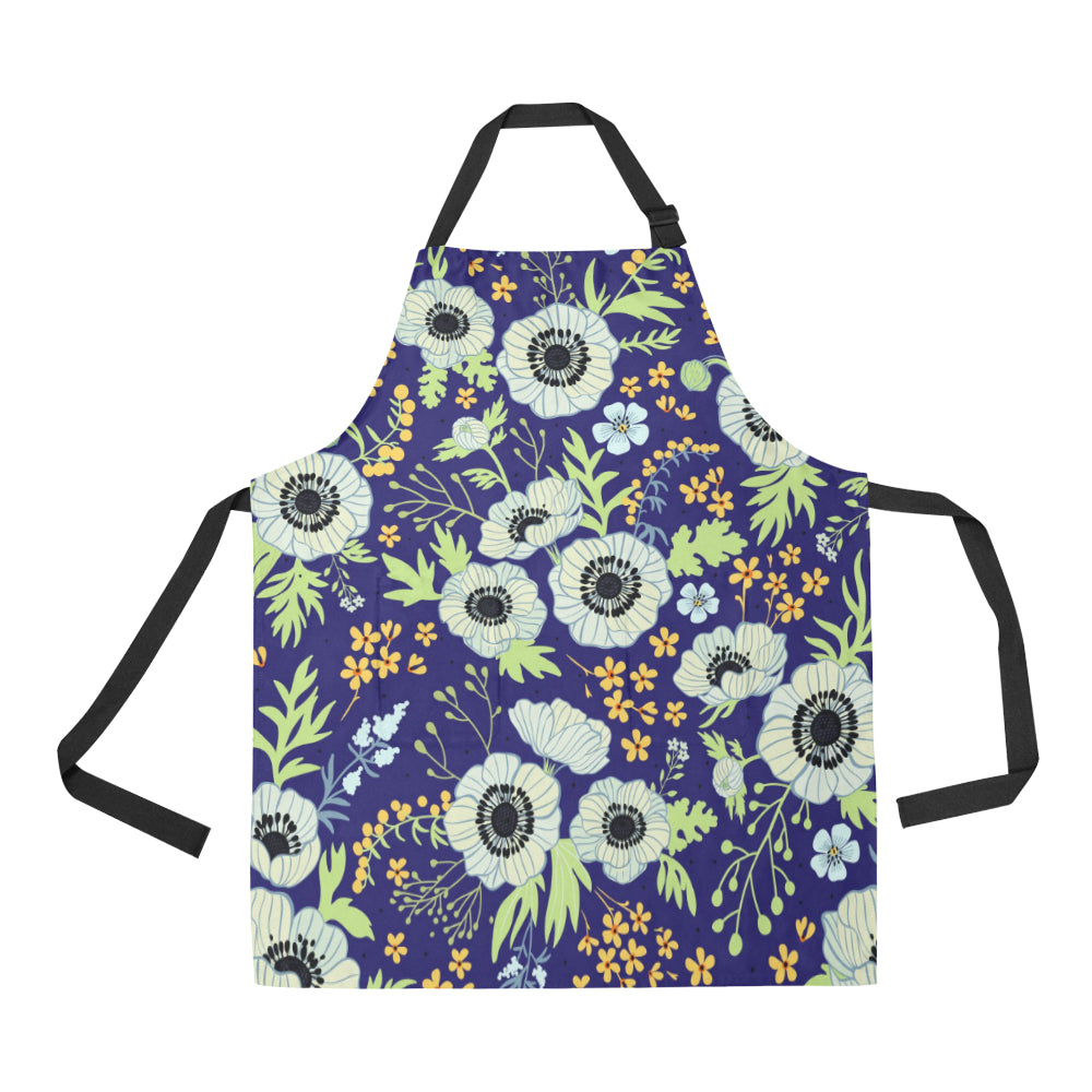Anemone Pattern Print Design AM06 Apron with Pocket