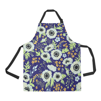 Anemone Pattern Print Design AM06 Apron with Pocket
