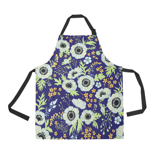 Anemone Pattern Print Design AM06 Apron with Pocket