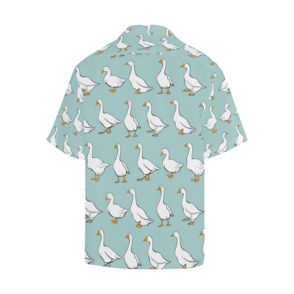 Goose Pattern Print Design 02 Men's Hawaiian Shirt