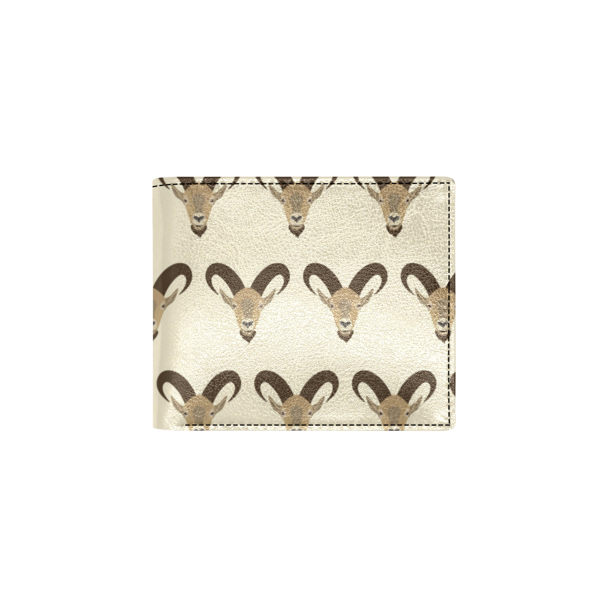 Goat Pattern Print Design 01 Men's ID Card Wallet