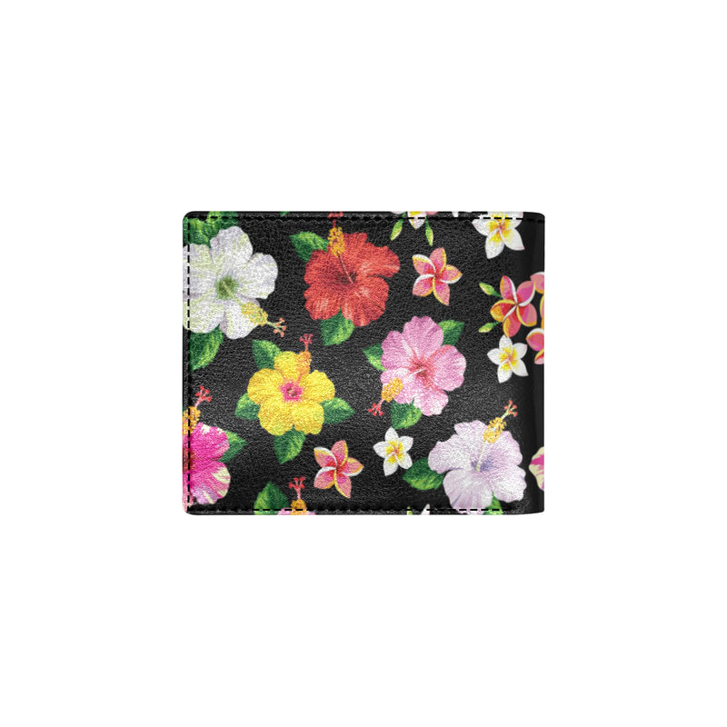 Hibiscus Pattern Print Design HB025 Men's ID Card Wallet