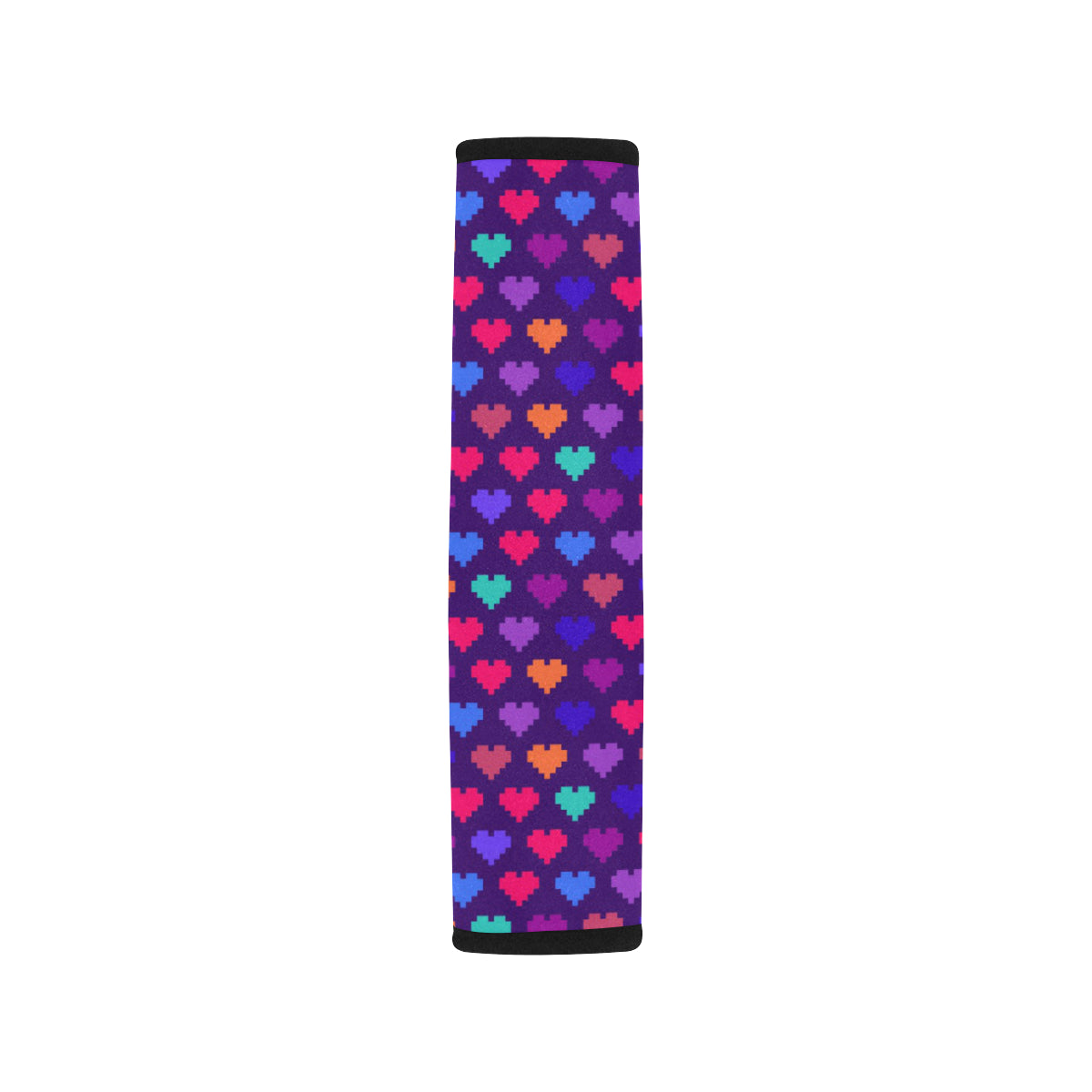 Heart Pixel Pattern Print Design HE03 Car Seat Belt Cover