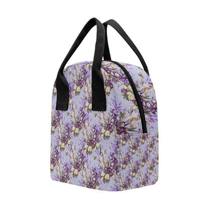 Iris Pattern Print Design IR07 Insulated Lunch Bag