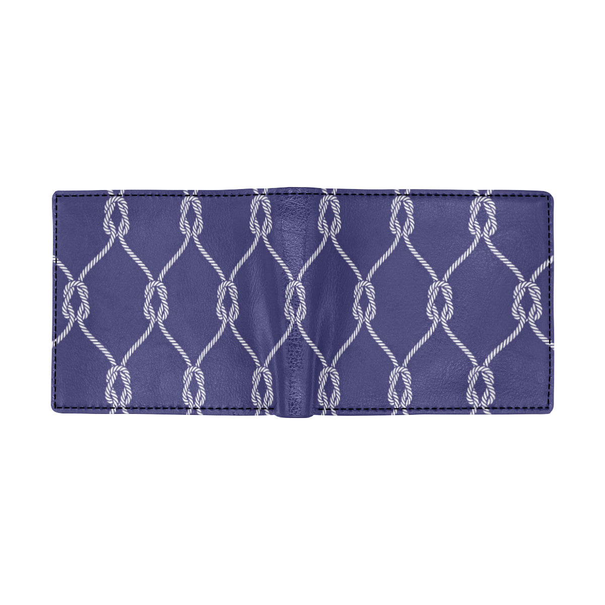 Rope Pattern Print Design A03 Men's ID Card Wallet