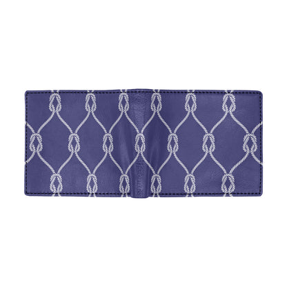 Rope Pattern Print Design A03 Men's ID Card Wallet