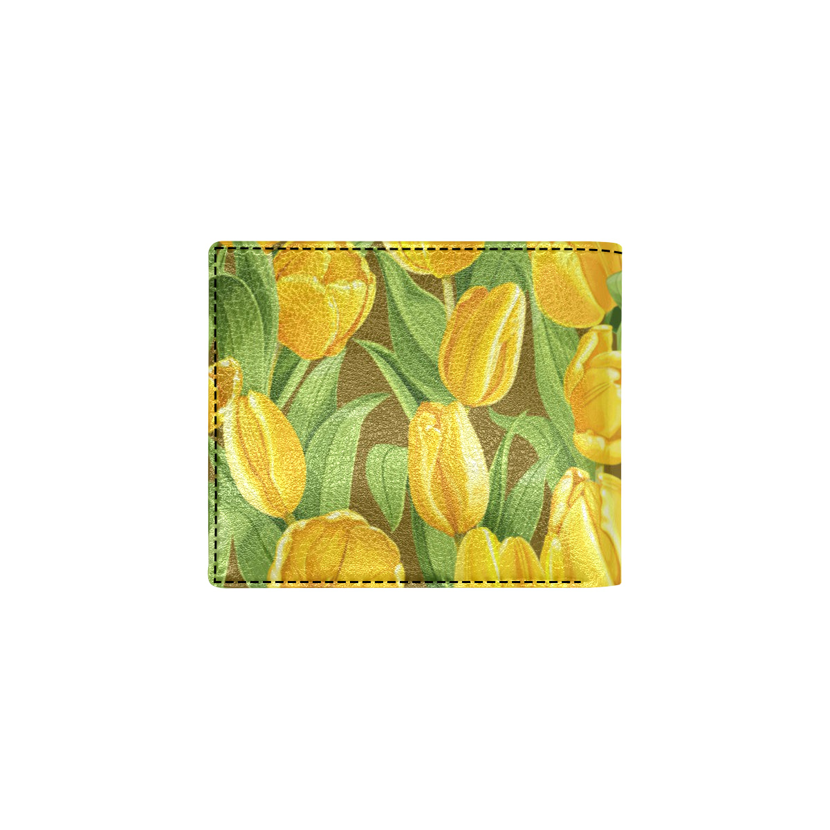 Tulip Yellow Pattern Print Design TP010 Men's ID Card Wallet