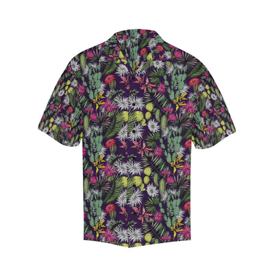 Cactus Pattern Print Design 08 Men's Hawaiian Shirt