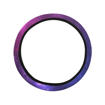Celestial Purple Blue Galaxy Steering Wheel Cover with Elastic Edge
