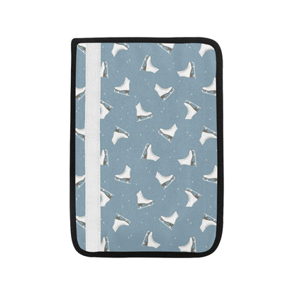 Ice Skate Pattern Print Design 02 Car Seat Belt Cover