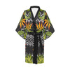 Bird Of Paradise Pattern Print Design BOP07 Women Kimono Robe