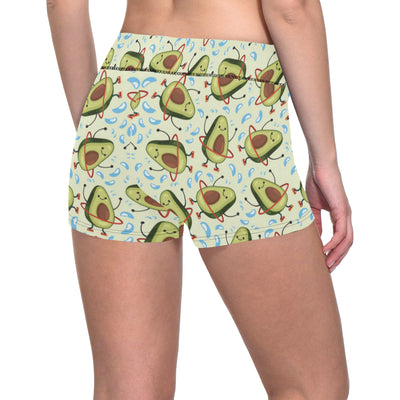 Avocado Pattern Print Design AC02 Yoga Shorts