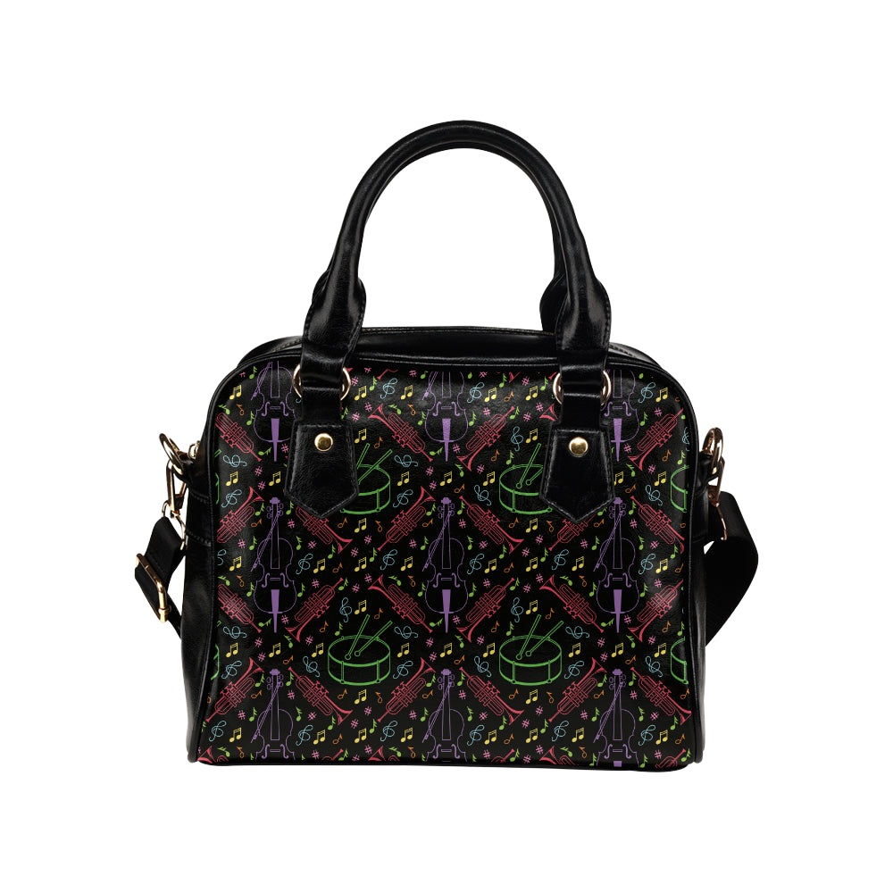 Cello Neon Pattern Print Design 02 Shoulder Handbag