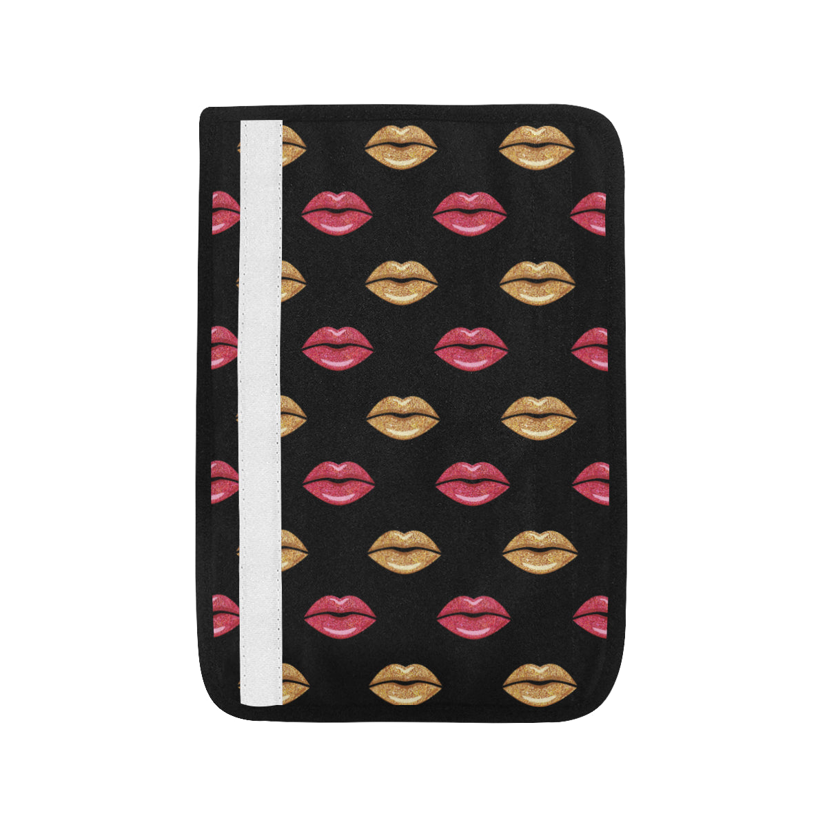 Lip Pattern Print Design 03 Car Seat Belt Cover