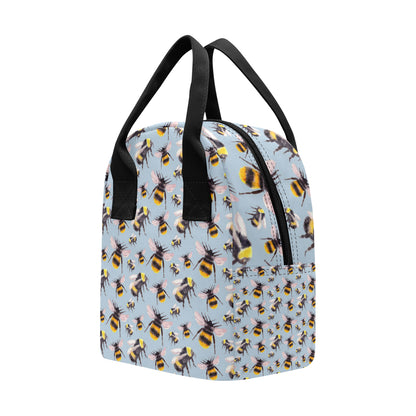 Bee Pattern Print Design BEE08 Insulated Lunch Bag