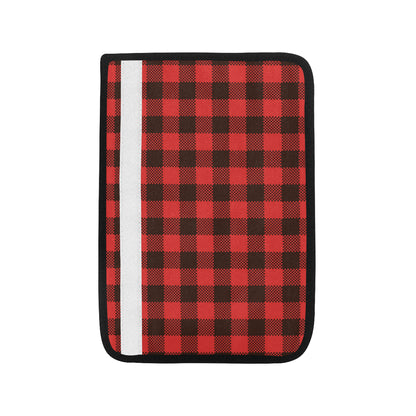 Buffalo check Red Pattern Print Design 05 Car Seat Belt Cover