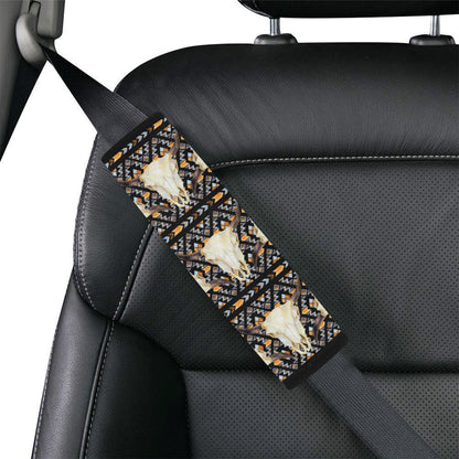 Buffalo Head Pattern Print Design 03 Car Seat Belt Cover