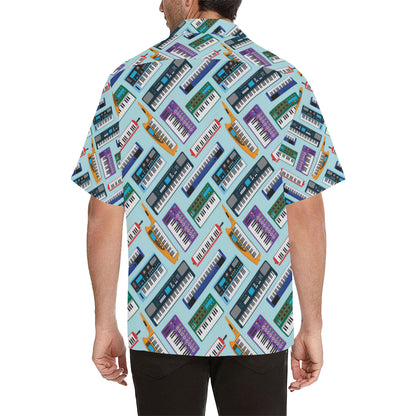 Synthesizer Pattern Print Design 02 Men's Hawaiian Shirt