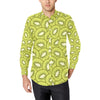 Kiwi Pattern Print Design KW07 Men's Long Sleeve Shirt