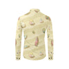 Beach with Seashell Theme Men's Long Sleeve Shirt