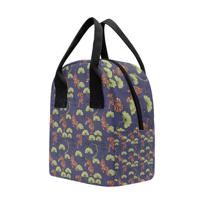 Tiger Pattern Japan Style Insulated Lunch Bag