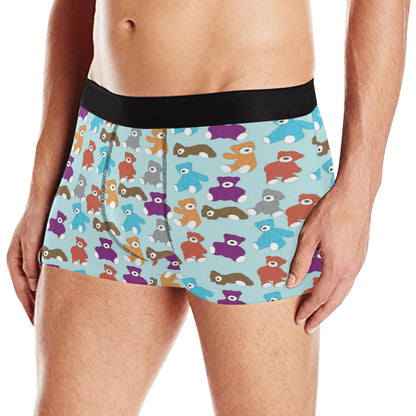 Bear Cute Pattern Print Design 03 Men's Boxer Briefs