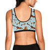 Horse Cute Themed Pattern Print Sports Bra