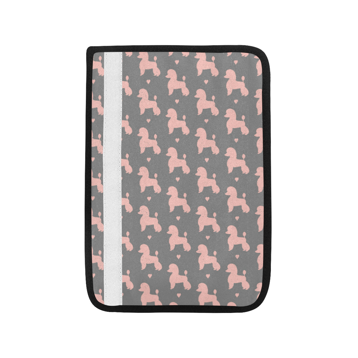 Poodle Pattern Print Design A02 Car Seat Belt Cover