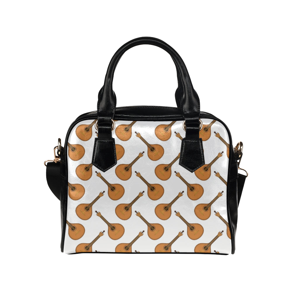 Mandolin Pattern Print Design 01 Shoulder Handbag