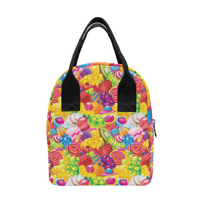Candy Pattern Print Design CA01 Insulated Lunch Bag