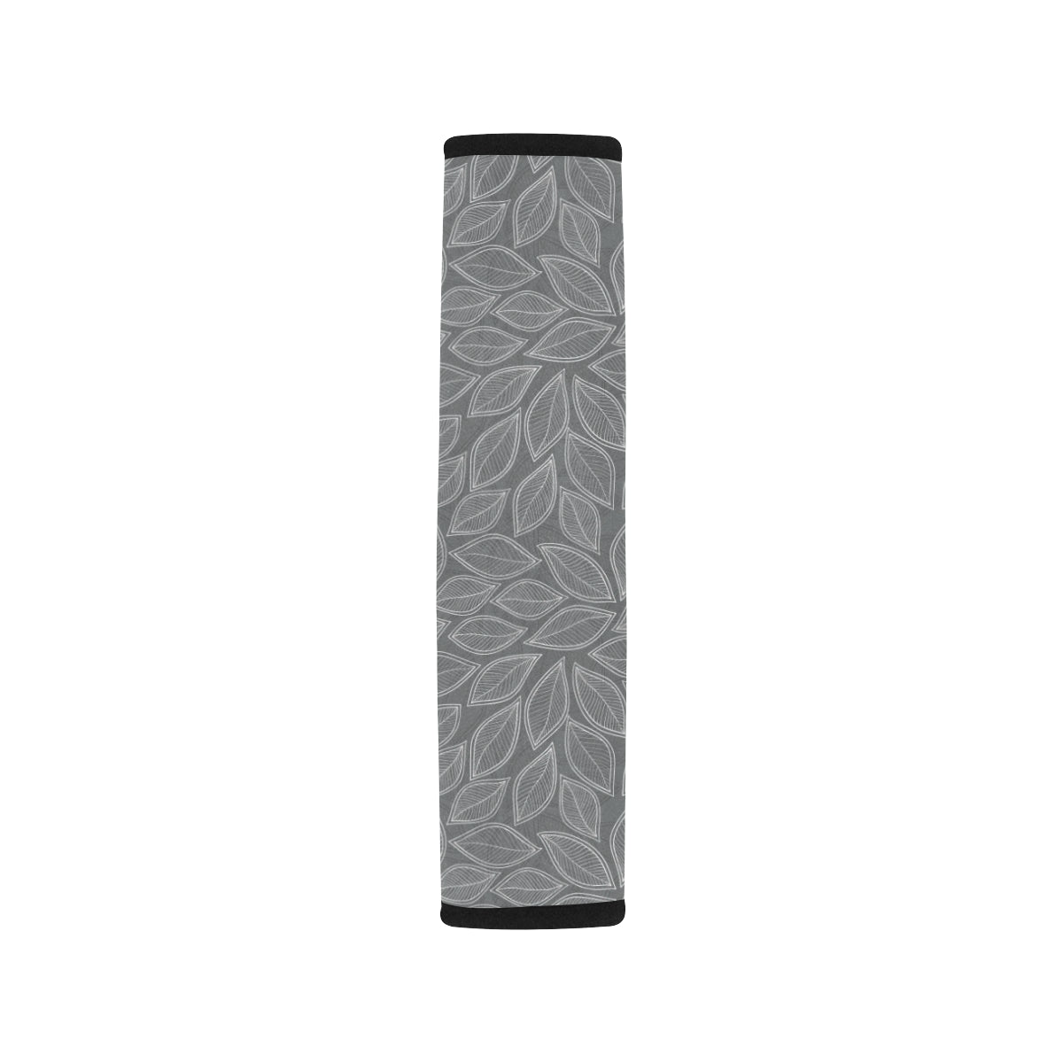 Elm Leave Grey Print Pattern Car Seat Belt Cover